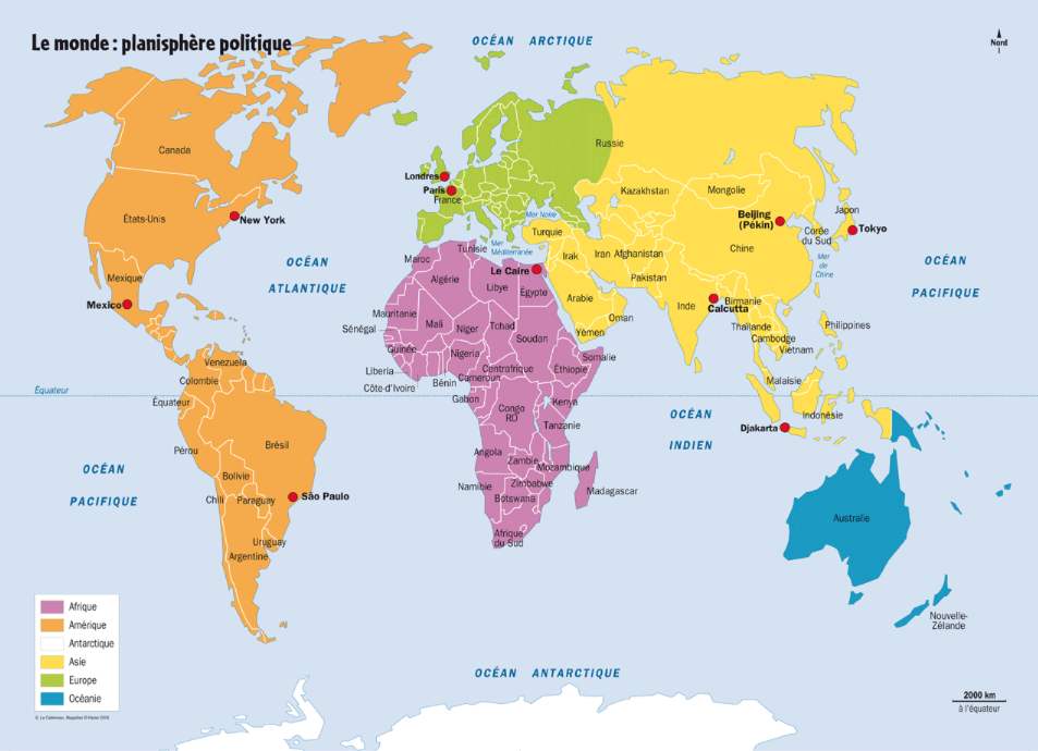 france on world map